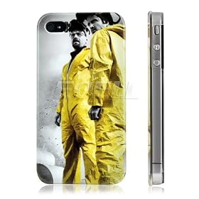 Ecell - WALTER & GUS WEAR YELLOW SUIT ON BREAKING BAD TV BACK CASE COVER FOR iPHONE 4 4S