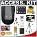 Olympus Black Neoprene Camera Case with Olympus M-2GB xD-Picture Card + Spare Li-42B Battery + Tripod + Accessory Kit for Stylus 840, 850 SW, 1040, 1050 SW, FE-320, FE-340, FE-350, FE-360, FE-20 Digital Cameras