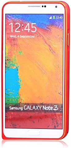 Samsung Galaxy Note 3 Case,Chrysansmile Luxury Aluminum Ultra-thin 0.7mm Metal Case Cover Skin for Samsung Galaxy Note 3 N9000, Aluminum Metal Protective Case with Gold Line