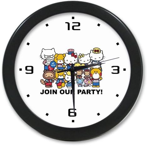Supreme Dance ! Personalized Custom Hello Kitty 9.65" elegant wall clock for Home Decoration And Unique Gift Fashion Style The best you need!