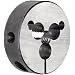 Union Butterfield 2010(UNC) Carbon Steel Round Threading Die, Uncoated (Bright) Finish, 2" OD, 3/8"-16 Thread Size