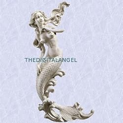 Melinda the mermaid statue home garden wall sculpture New