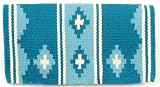 Mayatex Saddle Blanket - Wool Apache Barrel Racer - Turquoise and Aqua