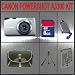 Canon Powershot A3300 IS Digital Camera (Silver) + Huge Accessories Package Including 8GB SDHC Memory Card + High Capacity Replacement Lithium-Ion Battery + Hi-Speed SD Card Reader + Carrying Case + Table Top Tripod Kit