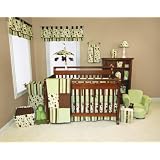 Giggles 4-Pc Crib Set- 4-Piece Bumper Set, Coverlet, Skirt, Crib Sheet by Trend Lab