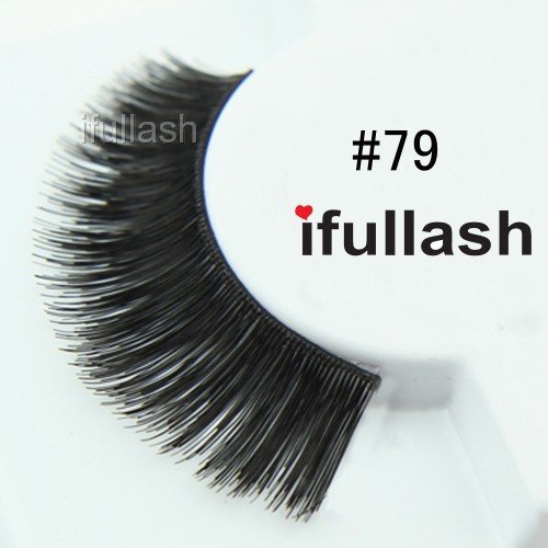#79, 12 Pairs ifullash 100% Human Hair Eyelashes