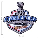 Anaheim Mighty Ducks Patch Stanley Cup Logo Embroidered Iron on Patches Free Shipping From Thailand