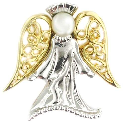 Angel with Pearl Religious Spiritual Jewelry Brooch Style Lapel Pin 1