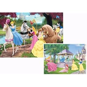Ravensburger - 89574 - Puzzle - 2x20 Pi�ces Princesses magiques - Disney Princess