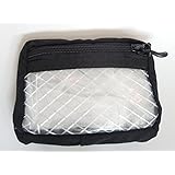 Small Velcro Front Zip Pouch - 4"x 6" x 1" - clear front | BLUE RIDGE OVERLAND GEAR | Hook & Loop Pouches, storage, organization | Made in the USA