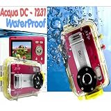 UnderWater Digital Camera Video recorder 12MP Max. Digital Camera Video recorder 8X Zoom WaterProof Housing - SVP Acqua 1231- Red