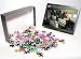 Photo Jigsaw Puzzle of Female passenger in business class on MDC MD83 AOM airliner from Flightglobal