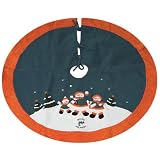 SC Sports Miami Dolphins Snowman Tree Skirt