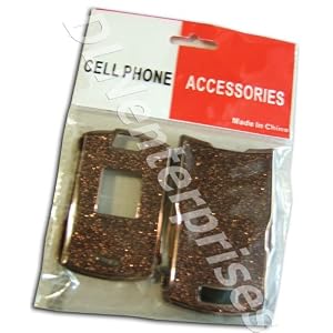 *NEW* Motorola RAZR V3 Cell Phone Cover (RAZRv3BronzeSparkleCover)