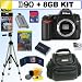Nikon D90 DX 12.3MP Digital SLR Camera + 8GB Deluxe Accessory Kit