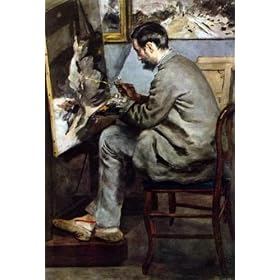 A3 Fine Art Box Canvas 30x42 The painter in the studio of Bazille Renoir