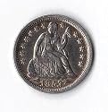 1853 Seated Liberty Dime w/Arrows