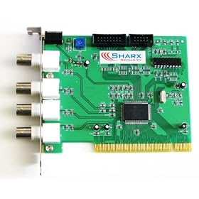 Sharx Security SCXMC104 4 Channel PCI Digital Video Recorder DVR and Remote Internet Access Card for use with PICO2000 software
