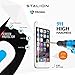iPhone 6 Screen Protector: Stalion® Shield Tempered Liquid Glass Shatterproof Full Screen Frame Edge to Edge Armor Guard (White)[Retail Packaging](1Pack)