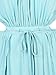 Choies Women's Blue Cut Away Open Waist Split Holiday Beach Maxi Sundress M