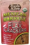 51uy4ELaOWL. SL160  Foods Alive Golden Flax Crackers, Mexican Harvest, 4 Ounce Pouches