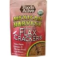 Foods Alive Golden Flax Crackers, Mexican Harvest, 4-Ounce Pouches (Pack of 6)