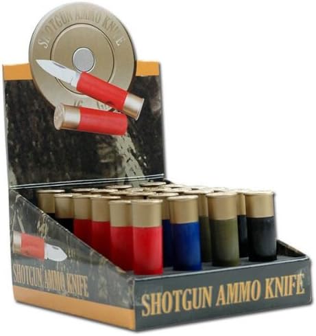 Shotgun Shell Pocket Knife. Shotgun Shell Knife , Price Is for 1 Faux Brass Is Marked 16 Ga Shell Closed Length: 2-3/8", Open Length 4-1/8" Blade Length: 1-5/8" Blade Material:stainless Steel Casing Is Plastic Like the Real Thing .