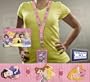 Disney Princesses Pink Lanyard With Ticket / FASTPASS Holder or Purse - Keychain