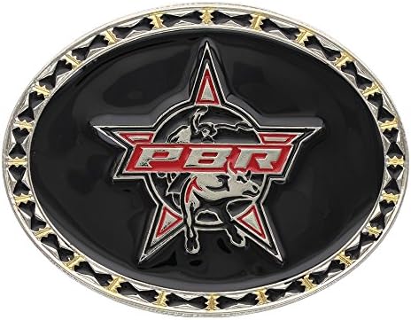 PBR Rodeo Barbed Wire Trim Belt Buckle By Montana Silversmiths