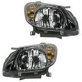 05 06 07 08 Pontiac Vibe Headlights Headlamps Head Lights Lamps Pair Set by Aftermarket