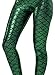 Biz Simple Womens Digital Print Fish Scale Skinny Stretch Leggings Pants S-4XL