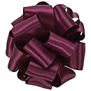 Offray Double Face Satin Craft Ribbon, 3/8-Inch Wide by 100-Yard Spool, Wine
