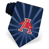 Arkansas Logo Tie by NCAA - Navy blue Silk - B0009HK3QA