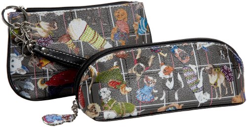 Sydney Love Diva Dogs Wristlet and Cosmetic Bag Set