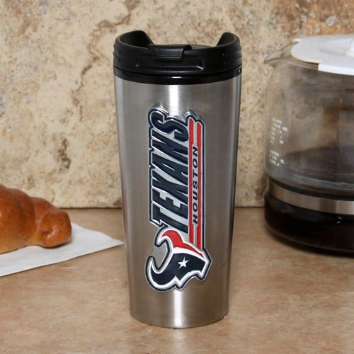 Houston Texans 16oz. Stainless Steel Slim Travel Tumbler