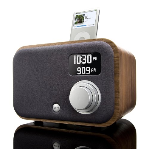 Vers 1.5R Walnut(Walnuss) - iPod/iPhone Dockingstation und Radiowecker