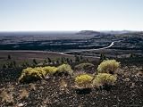 Yellow Flowering Plants and Loop Road Seen from Inferno Cone, Idaho, USA Photographic Poster Print by Julian Pottage, 12x9