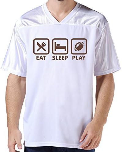 KST Sports T Shirt Customize for Men-"Eat Sleep Play Football Rugby"