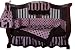 51uyPoyU fL. SL75  Pink and Brown 9 Piece Crib Bedding Set