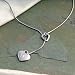 Personalized Double Heart Lariat Necklace