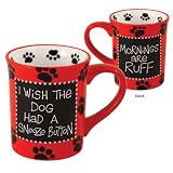 Our Name Is Mud by Lorrie Veasey Dog Snooze Button Mug, 4-1/2-Inch