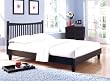 Jakarta Black Finish Full Size Solid Wood Bed