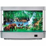 Animal Safari Motion Moving Picture Rotating Lamp Zoo
