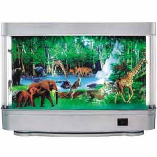Animal Safari Motion Moving Picture Rotating Lamp Zoo
