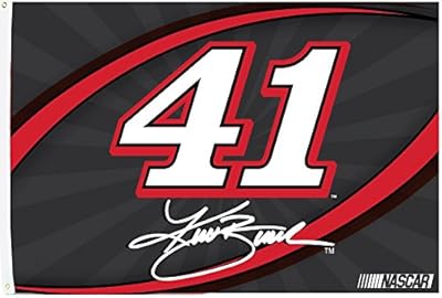 Kurt Busch #41 3x5 SIGNATURE Flag w/grommets RR Outdoor House Banner Nascar Racing