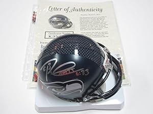 Russell Wilson Seattle Seahawks Signed Autographed Mini Helmet Authentic Certified Coa