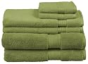Eco Low Twist 6-Piece Towel Set, Green