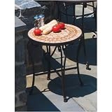 Alfresco Home 21-0392-10 Manchego 20 Inch Round Side Table