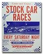 1974 Orange County Fair Speedway Stock Car Program Poster Print