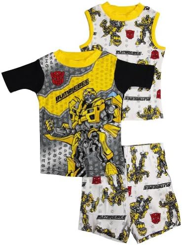 Boys 3 Piece Shorty Pajama Set
